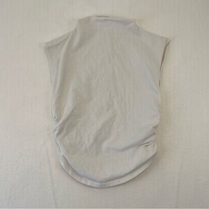 Reformation Lindy sleeveless mockneck ivory cream top xs